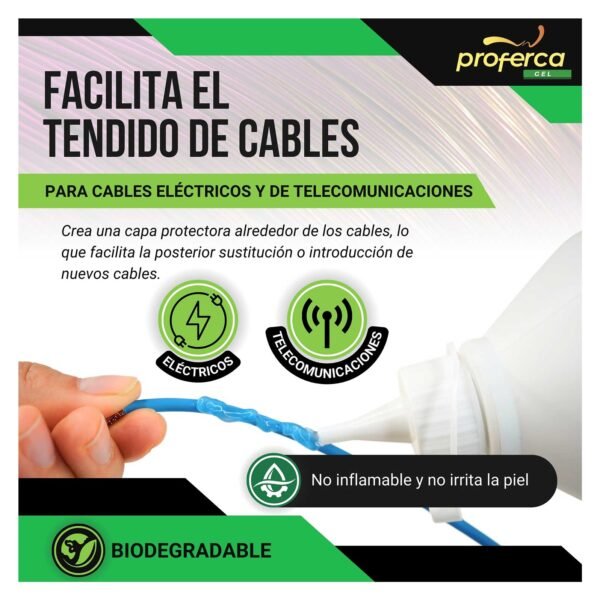 Pack ahorro | X3 Gel Pasacables Proferca | 3000ml Gel pasacables profesional transparente - Imagen 4