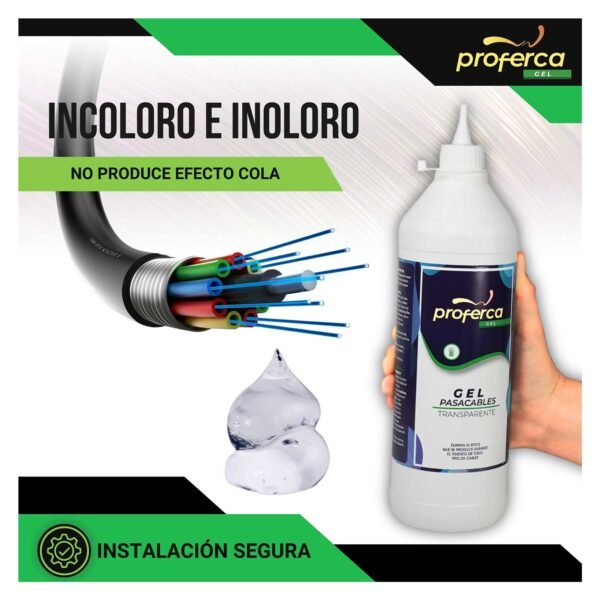 Pack ahorro | X3 Gel Pasacables Proferca | 3000ml Gel pasacables profesional transparente - Imagen 6